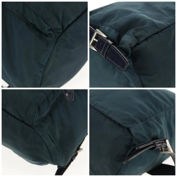 PRADA Backpack Nylon Blue Silver Auth 157773 main image 15